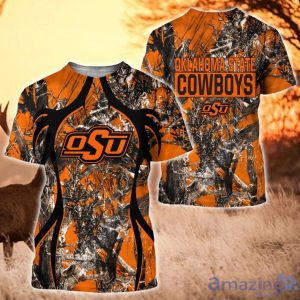 Oklahoma State Cowboys T-Shirt Hoodie Sweatshirt Zip Hoodie Camo Hunting Perfect Gift For Father's Day Product Photo 3