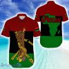 Pan African Flag And Black Power Hawaiian Shirt For Men And Women