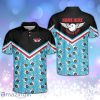 Pattern Black Blue Bowling Personalized Polo Shirt