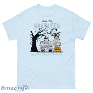 Peanuts Time For Halloween And The Love For Colorado Rockies Shirt Product Photo 2