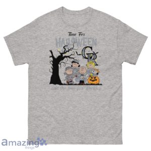 Peanuts Time For Halloween And The Love For Colorado Rockies Shirt Product Photo 4