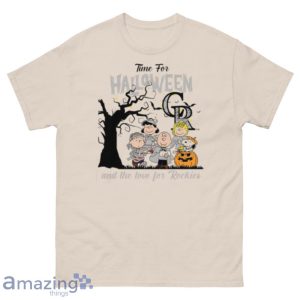 Peanuts Time For Halloween And The Love For Colorado Rockies Shirt Product Photo 1