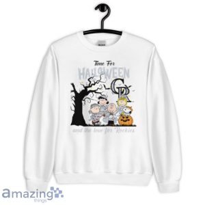 Peanuts Time For Halloween And The Love For Colorado Rockies Shirt Product Photo 5