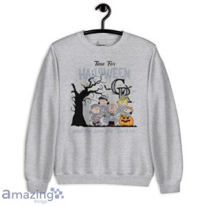 Peanuts Time For Halloween And The Love For Colorado Rockies Shirt Product Photo 6