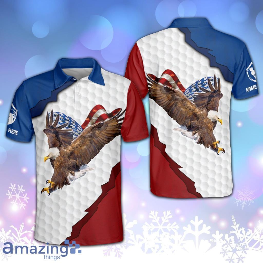 Personalized American Flag Golf Elegant Personalized Polo Shirt image Personalized American Flag Golf Elegant Personalized Polo Shirt Product Photo 1