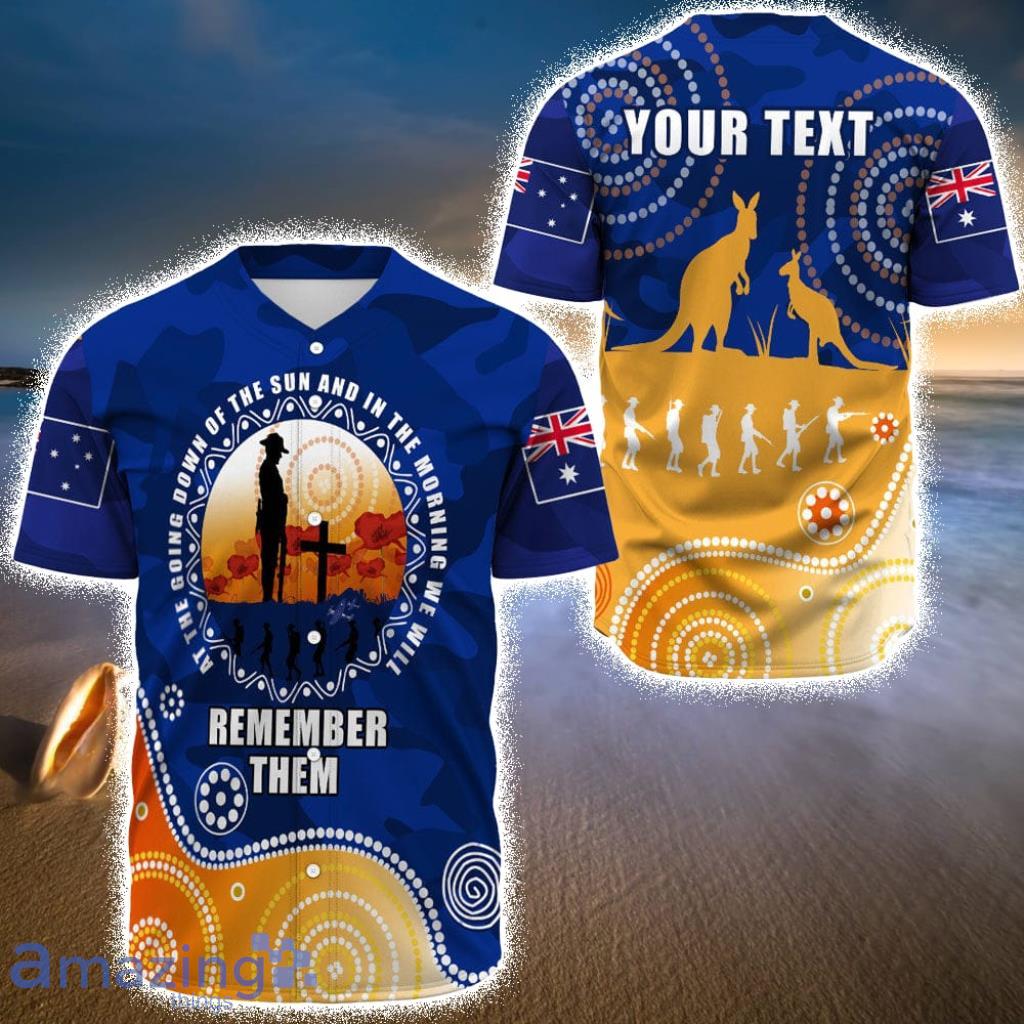 Personalized Australia Anzac Camouflage Vitality Baseball Jersey Shirt image Personalized Australia Anzac Camouflage Vitality Baseball Jersey Shirt Product Photo 1