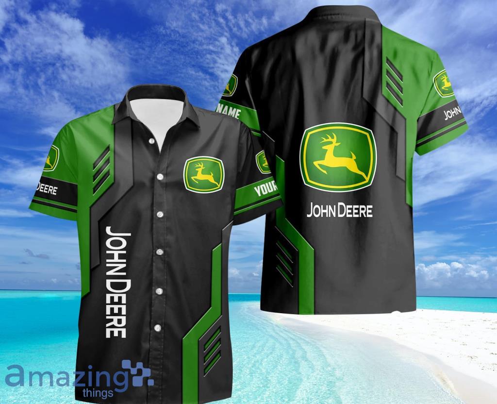 Personalized Fleece John Deere Logo Create The Perfect Appearance Hawaiian Shirt For Men And Women image Personalized Fleece John Deere Logo Create The Perfect Appearance Hawaiian Shirt For Men And Women Product Photo 1