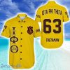 Personalized Iota Phi Theta Gold Hawaiian Shirt For Men And Women