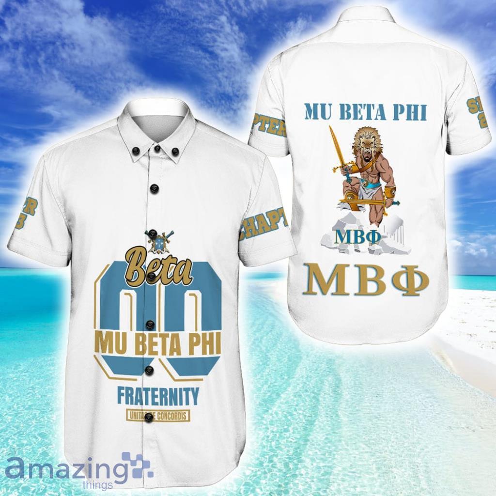 Personalized Mu Beta Phi Lion Kings Hawaiian Shirt For Men And Women image Personalized Mu Beta Phi Lion Kings Hawaiian Shirt For Men And Women Product Photo 1