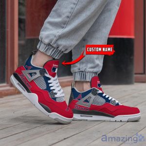 Personalized Name Atlanta Braves Personalized Air Jordan 4 Shoes Trending Men Women Sneakers Sport Fans Gift Product Photo 2