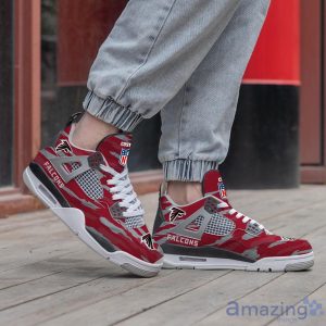 Personalized Name Atlanta Falcons Personalized Air Jordan 4 Shoes Trending Men Women Sneakers Men Women Sport Gift Product Photo 3