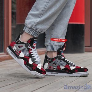 Personalized Name Atlanta Falcons Personalized Air Jordan 4 Shoes Trending Men Women Sneakers New Design Product Photo 2