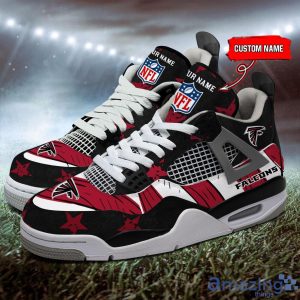 Personalized Name Atlanta Falcons Personalized Air Jordan 4 Shoes Trending Men Women Sneakers New Design Product Photo 4