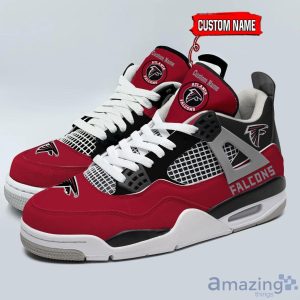 Personalized Name Atlanta Falcons Personalized Air Jordan 4 Shoes Trending Men Women Sneakers Sport Fans Gift Product Photo 1