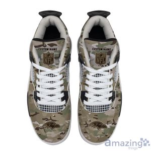 Personalized Name Baltimore Ravens Camo Personalized Air Jordan 4 Shoes Trending Men Women Sneakers Special Team Gift Product Photo 3