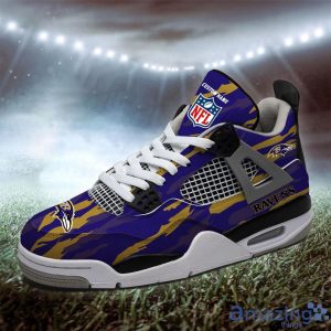 Personalized Name Baltimore Ravens Personalized Air Jordan 4 Shoes Trending Men Women Sneakers Men Women Sport Gift Product Photo 2