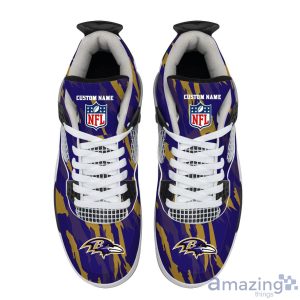 Personalized Name Baltimore Ravens Personalized Air Jordan 4 Shoes Trending Men Women Sneakers Men Women Sport Gift Product Photo 4