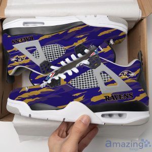Personalized Name Baltimore Ravens Personalized Air Jordan 4 Shoes Trending Men Women Sneakers Men Women Sport Gift Product Photo 1