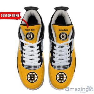Personalized Name Boston Bruins Personalized Air Jordan 4 Shoes Trending Men Women Sneakers Sport Fans Gift Product Photo 4
