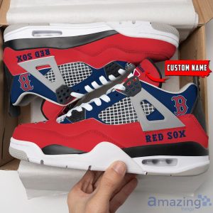 Personalized Name Boston Red Sox Personalized Air Jordan 4 Shoes Trending Men Women Sneakers Sport Fans Gift Product Photo 1