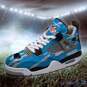 Personalized Name Carolina Panthers Personalized Air Jordan 4 Shoes Trending Men Women Sneakers Men Women Sport Gift Product Photo 2