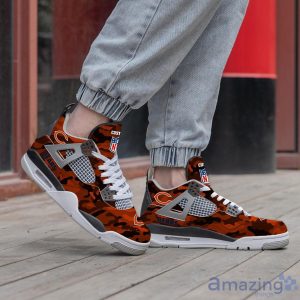 Personalized Name Chicago Bears Camo Personalized Air Jordan 4 Shoes Trending Men Women SneakersLogo Sport Team Shoes Product Photo 2