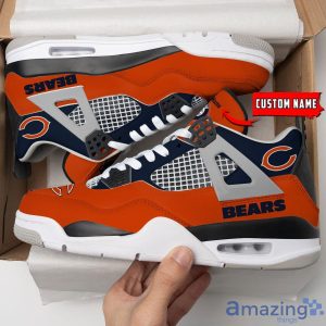 Personalized Name Chicago Bears Personalized Air Jordan 4 Shoes Trending Men Women Sneakers Sport Fans Gift image Personalized Name Chicago Bears Personalized Air Jordan 4 Shoes Trending Men Women Sneakers Sport Fans Gift Product Photo 3