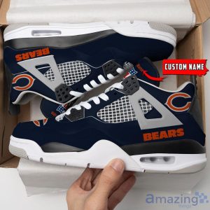 Personalized Name Chicago Bears Personalized Air Jordan 4 Shoes Trending Men Women Sneakers Unique Gift For Fans Product Photo 3