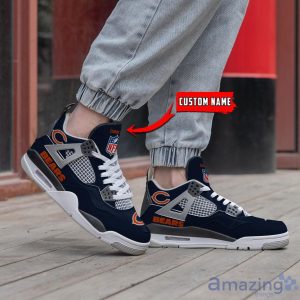 Personalized Name Chicago Bears Personalized Air Jordan 4 Shoes Trending Men Women Sneakers Unique Gift For Fans Product Photo 4