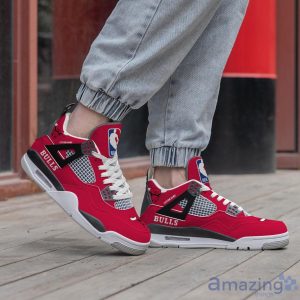 Personalized Name Chicago Bulls Personalized Air Jordan 4 Shoes Trending Men Women Sneakers Trending Shoes image Personalized Name Chicago Bulls Personalized Air Jordan 4 Shoes Trending Men Women Sneakers Trending Shoes Product Photo 3
