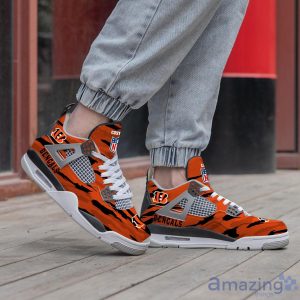 Personalized Name Cincinnati Bengals Personalized Air Jordan 4 Shoes Trending Men Women Sneakers Men Women Sport Gift Product Photo 3
