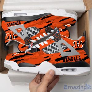 Personalized Name Cincinnati Bengals Personalized Air Jordan 4 Shoes Trending Men Women Sneakers Men Women Sport Gift Product Photo 1