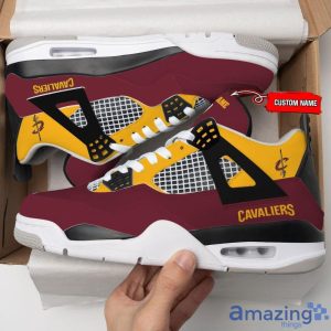 Personalized Name Cleveland Cavaliers Personalized Air Jordan 4 Shoes Trending Men Women Sneakers Sport Fans Gift image Personalized Name Cleveland Cavaliers Personalized Air Jordan 4 Shoes Trending Men Women Sneakers Sport Fans Gift Product Photo 3