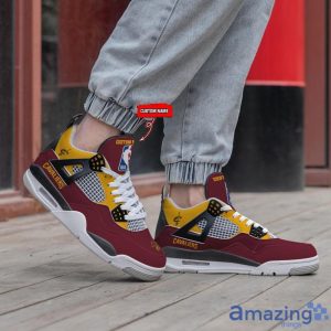 Personalized Name Cleveland Cavaliers Personalized Air Jordan 4 Shoes Trending Men Women Sneakers Sport Fans Gift image Personalized Name Cleveland Cavaliers Personalized Air Jordan 4 Shoes Trending Men Women Sneakers Sport Fans Gift Product Photo 4