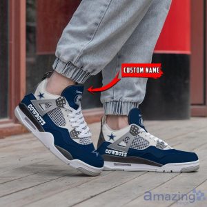Personalized Name Dallas Cowboys Personalized Air Jordan 4 Shoes Trending Men Women Sneakers Sport Fans Gift Product Photo 2