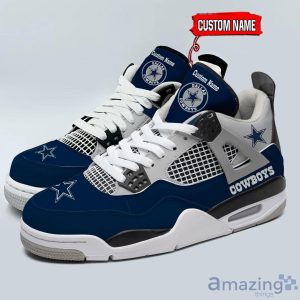 Personalized Name Dallas Cowboys Personalized Air Jordan 4 Shoes Trending Men Women Sneakers Sport Fans Gift Product Photo 1