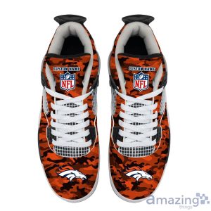 Personalized Name Denver Broncos Camo Personalized Air Jordan 4 Shoes Trending Men Women SneakersLogo Sport Team Shoes Product Photo 3