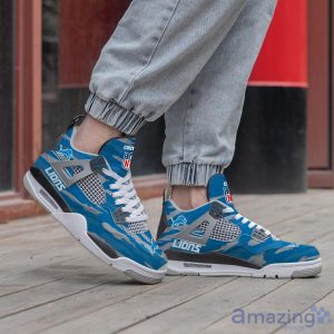 Personalized Name Detroit Lions Personalized Air Jordan 4 Shoes Trending Men Women Sneakers Men Women Sport Gift Product Photo 3