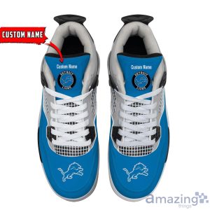 Personalized Name Detroit Lions Personalized Air Jordan 4 Shoes Trending Men Women Sneakers Sport Fans Gift Product Photo 4