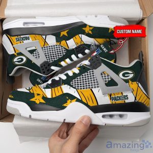 Personalized Name Green Bay Packers Personalized Air Jordan 4 Shoes Trending Men Women Sneakers New Design Product Photo 3