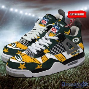 Personalized Name Green Bay Packers Personalized Air Jordan 4 Shoes Trending Men Women Sneakers New Design Product Photo 4