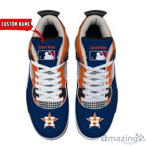 Personalized Name Houston Astros Personalized Air Jordan 4 Shoes Trending Men Women Sneakers Sport Fans Gift Product Photo 3