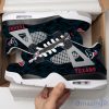 Personalized Name Houston Texans Camo Personalized Air Jordan 4 Shoes Trending Men Women SneakersLogo Sport Team Shoes