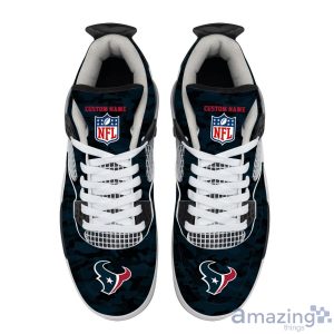 Personalized Name Houston Texans Camo Personalized Air Jordan 4 Shoes Trending Men Women SneakersLogo Sport Team Shoes Product Photo 3