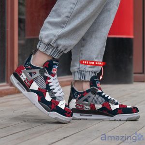 Personalized Name Houston Texans Personalized Air Jordan 4 Shoes Trending Men Women Sneakers New Design Product Photo 2