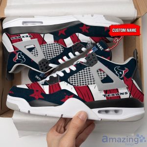 Personalized Name Houston Texans Personalized Air Jordan 4 Shoes Trending Men Women Sneakers New Design Product Photo 3
