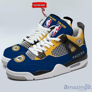 Personalized Name Indiana Pacers Personalized Air Jordan 4 Shoes Trending Men Women Sneakers Sport Fans Gift Product Photo 2