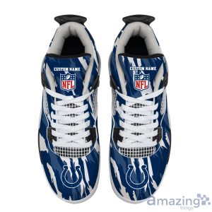 Personalized Name Indianapolis Colts Personalized Air Jordan 4 Shoes Trending Men Women Sneakers Men Women Sport Gift image Personalized Name Indianapolis Colts Personalized Air Jordan 4 Shoes Trending Men Women Sneakers Men Women Sport Gift Product Photo 4
