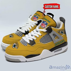 Personalized Name Jacksonville Jaguars Personalized Air Jordan 4 Shoes Trending Men Women Sneakers Unique Gift For Fans Product Photo 1