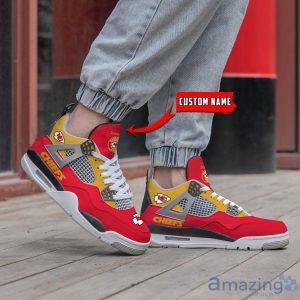 Personalized Name Kansas City Chiefs Personalized Air Jordan 4 Shoes Trending Men Women Sneakers Sport Fans Gift Product Photo 2